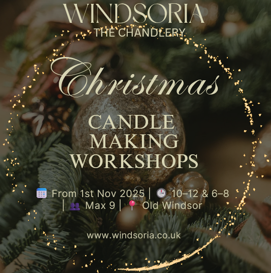 Christmas candle making workshops in Windsor, Berkshire.