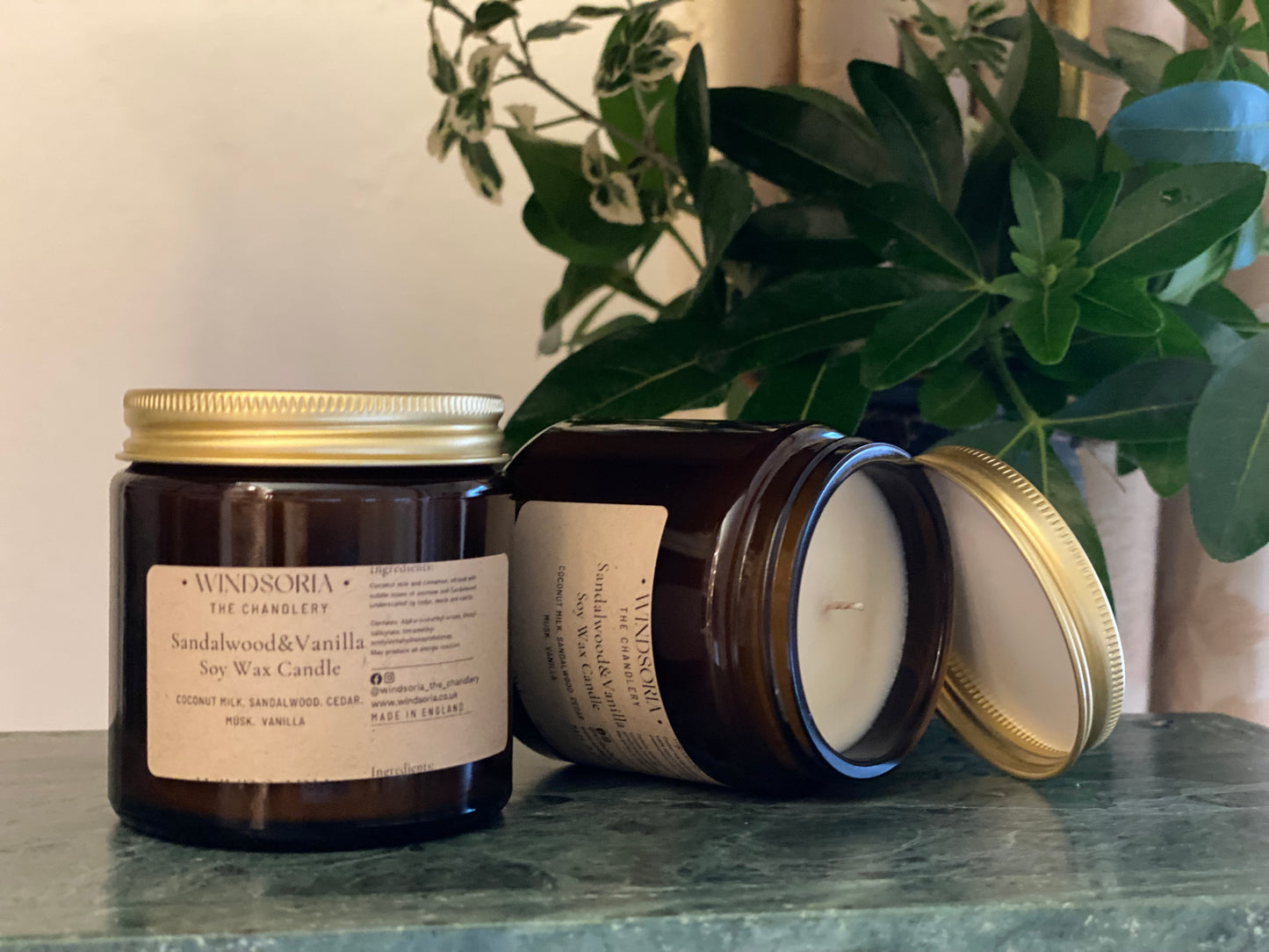 Sandalwood & Vanilla Soy Wax Candle