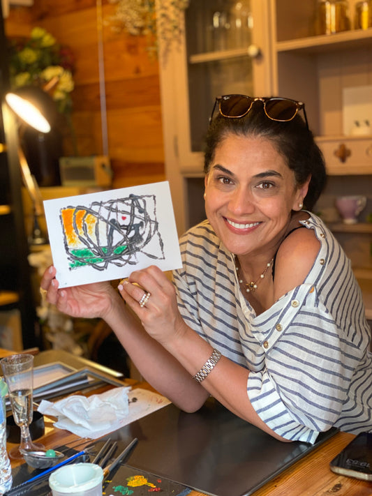 Roll and ball art workshop in Windsor.&nbsp; Team building art workshop in Berkshire. Creative team building activities Windsor, Berkshire.