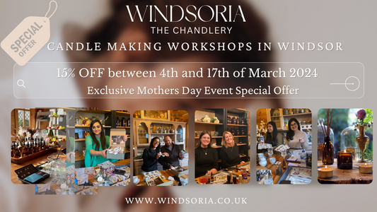 Candle Making workshops Special offer ! Exclusively for our Mother's Day ! 
