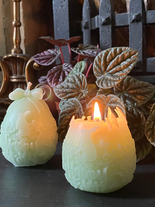 Happy Easter | Pure Organic Beeswax Candle | Small