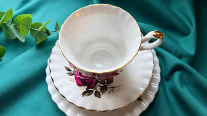Royal Imperial Rose Tea Trio | Fine Bone China
