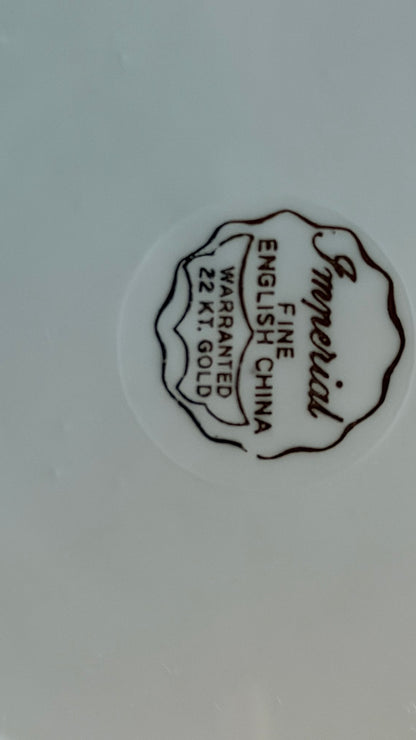 Royal Imperial Rose Tea Trio | Fine Bone China