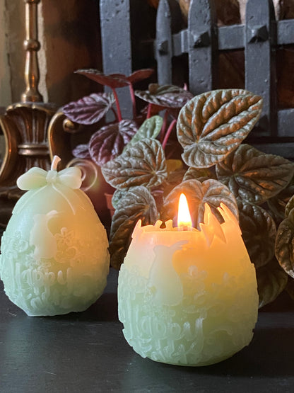 windsoria beeswax candle made in windsor, eco friendly natural beeswax candle windsoria, unfragranced eco beeswax candle made in windsor, pale sage decorative egg shaped beeswax candle windsoria, hand poured beeswax candle made in windsor, slow burning eco beeswax candle windsoria, clean burning natural beeswax candle made in windsor, sustainable eco friendly beeswax candle windsoria, non toxic natural beeswax candle made in windsor, pure cotton wick beeswax candle windsoria, luxury eco beeswax candle made 
